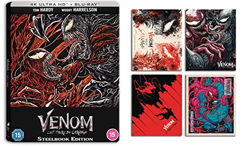 Venom: Let There Be Carnage - Steelbook with Amazon Exclusive Art Cards (2 disc 4K Ultra-HD & BD) [Blu-ray] [2021] von Sony Pictures