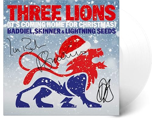 Three Lions (It's Coming Home For Christmas) - Limited Autographed White Colored Vinyl [Vinyl LP] von Sony Uk