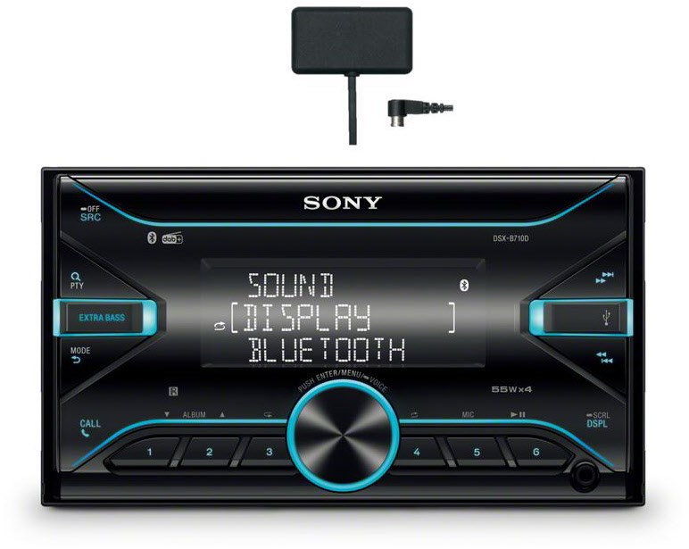 DSX-B710KIT MP3-Autoradio ohne CD-Spieler schwarz von Sony