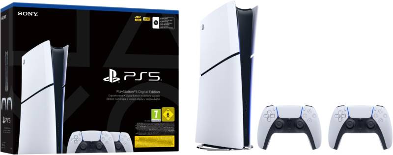 PlayStation 5 Slim Digital Edition inkl. 2 DualSense Wireless Controller von Sony