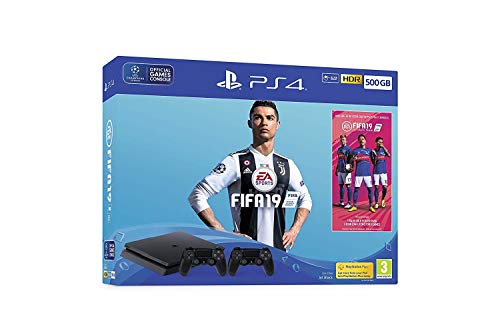 Playstation 4 Slim F chassis 500Gb + 2° Dualshock + FIFA 19 von Sony