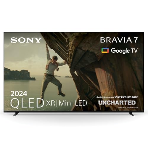 SONY BRAVIA 7 QLED (XR l Mini LED) 65 Zoll 4K HDR Google Smart TV (2024) | Gaming-Funktionen, IMAX Enhanced, Dolby Vision Atmos, Chromecast, AirPlay, 120Hz 65XR70 von Sony