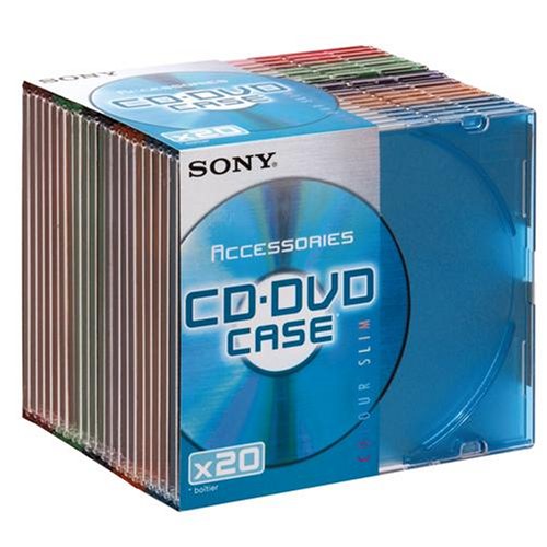 Sony - 20 farbige Slim Case Hüllen für CD und DVD Sony - 20 farbige Slim Case Hüllen für CD und DVD von Sony Europe Limited Zweigniederlassung Deutschland