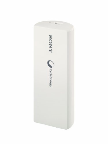 Sony 3000mAh Compact bewegliche Energien-Bank -Ladegerät - ladenen Lithium -Serie CP- V3A ( 1,5A Output) für alle USB -Ladeeinrichtungen - Weiß von Sony