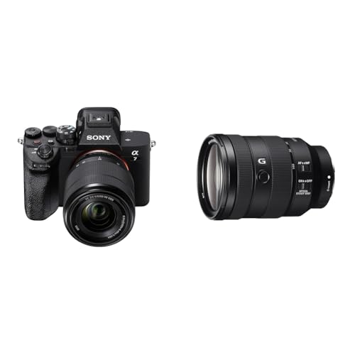 Sony α 7 IV | Spiegellose Vollformatkamera inkl. 28-70 mm Objektiv (33 MP, Echtzeit-Autofokus, 10 BPS, 4K60p), Schwarz & FE 24-105mm f/4 G OSS | Vollformat, Standardzoomobjektiv von Sony