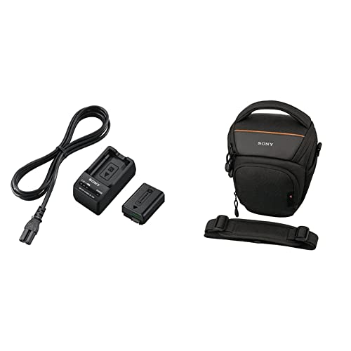 Sony ACC-TRW Akku Zubehör Kit mit BCT-RW Ladegerät und NPFW50 W-Serie Li-Akku (geeignet für A6000 Serie, A7 Serie und RX10 Serie) & LCS-AMB Kameratasche für Sony Alpha-Kamera von Sony