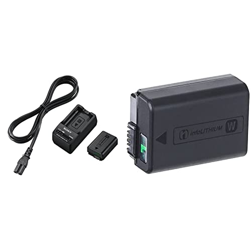 Sony ACC-TRW Akku Zubehör Kit mit BCT-RW Ladegerät und NPFW50 W-Serie Li-Akku & NP-FW50 W-Serie Lithium Akku passend für Alpha und NEX Kameras, schwarz von Sony