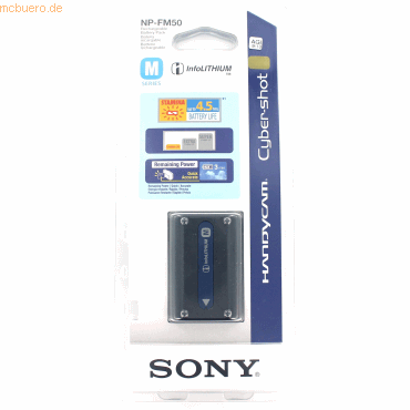 Sony Akku für Sony NP-FM50 Li-Ion 7,2 Volt 1100 mAh schwarz von Sony