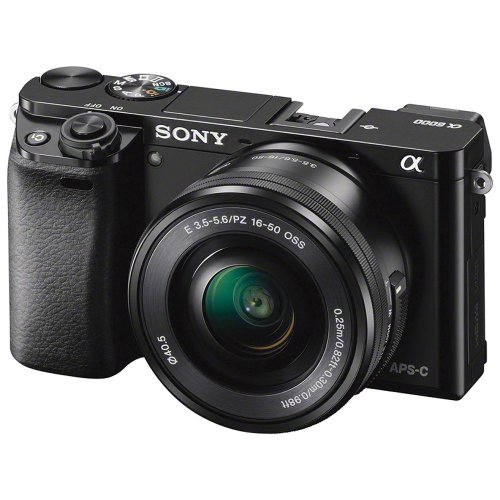 Sony Alpha 6000 Systemkamera (24 Megapixel, 7,6 cm (3") LCD-Display, Exmor APS-C Sensor, Full-HD, High Speed Hybrid AF) inkl. SEL-P1650 Objektiv schwarz von Sony