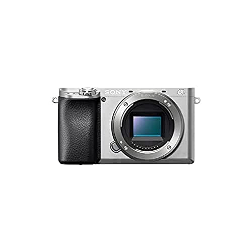 Sony Alpha 6100 E-Mount Systemkamera (24 Megapixel, 4K Video, 180° Touch-Display, 0.02 Sek. Echtzeit-Autofokus mit 425 Kontrast AF-Punkten, OLED Sucher, inkl. SEL-P1650 Objektiv) silber von Sony