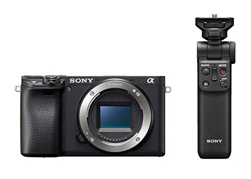 Sony Alpha 6400 | APS-C Spiegellose Kamera (Schneller 0,02s Autofokus 24,2 Megapixel, neigbares Display für Vlogging) + Bluetooth Handgriff von Sony
