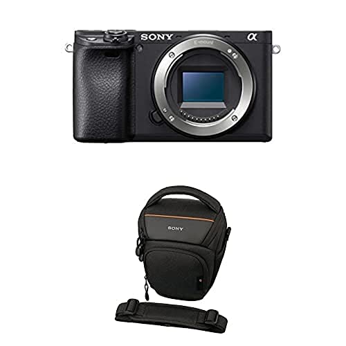 Sony Alpha 6400 | APS-C Spiegellose Kamera (Schneller 0,02s Autofokus 24,2 Megapixel, neigbares Display für Vlogging) + Tasche LCS-AMB von Sony