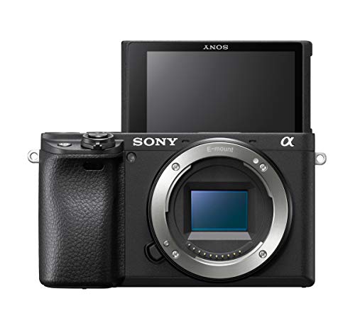 Sony Alpha 6400 APS-C Spiegellose Kamera (Schneller 0,02s Autofokus mit Augenerkennung für Mensch und Tier, 4K-Filmaufnahmen und neigbares Display für Vlogging) von Sony