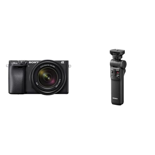 Sony Alpha 6400 | APS-C Spiegellose Kamera mit 16-50mm f/3.5-5.6 Power-Zoom-Objektiv (Schneller 0,02s Autofokus, neigbares Display für Vlogging) + Bluetooth Handgriff von Sony