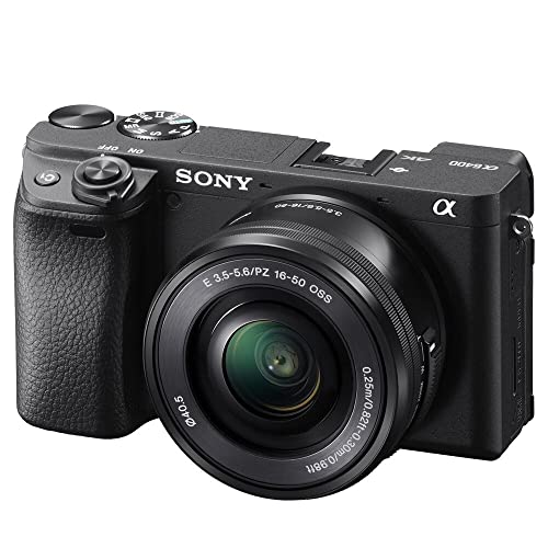 Sony Alpha 6400 | APS-C Spiegellose Kamera mit 16-50mm f/3.5-5.6 Power-Zoom-Objektiv (Schneller 0,02s Autofokus, neigbares Display für Vlogging) von Sony