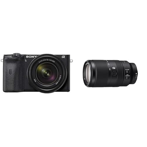 Sony Alpha 6600 | APS-C Spiegellose Kamera 18-135mm f/3.5-5.6 Zoom-Objektiv (Schneller 0 & E 70-350mm f/4.5-6.3 G OSS | APS-C, Super-Telezoom-Objektiv (SEL70350G) von Sony