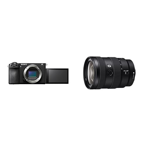 Sony Alpha 6700 | APS-C Spiegellose Systemkamera (KI-basierter Autofokus, 5-Achsen-Bildstabilisierung) + SEL1655G von Sony