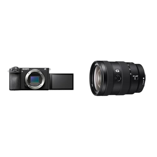 Sony Alpha 6700 Spiegellose APS-C Digitalkamera (KI-basierter Autofokus, 5-Achsen-Bildstabilisierung, 4k 120p Video, Touch-Display für Vlogging & Selfies) + 1655G von Sony