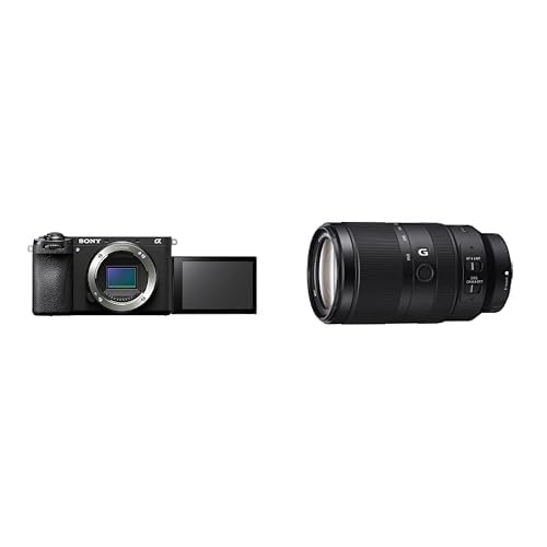 Sony Alpha 6700 Spiegellose APS-C Digitalkamera (KI-basierter Autofokus, 5-Achsen-Bildstabilisierung, 4k 120p Video, Touch-Display für Vlogging & Selfies) + 70350G von Sony