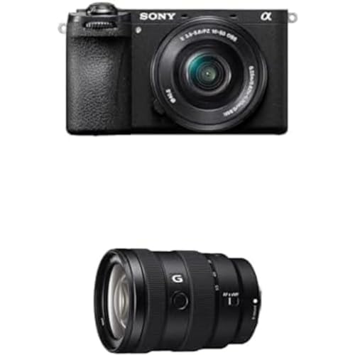 Sony Alpha 6700 | APS-C Spiegellose Systemkamera mit 16-50mm (KI-basierter Autofokus, 5-Achsen-Bildstabilisierung) + SEL1655F von Sony