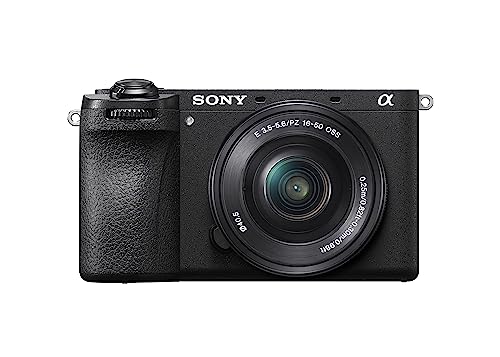 Sony Alpha 6700 Spiegellose APS-C Digitalkamera inkl. 16-50mm Power Zoom Objektiv, KI-basierter Autofokus, 5-Achsen-Bildstabilisierung, 4k 120p Video, neigbares Touch-Display, Webcam von Sony
