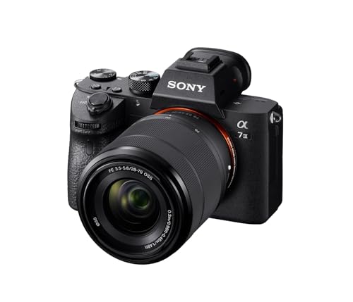 Sony Alpha 7 III Spiegellose Vollformat-Kamera mit 28-70 mm f/3.5-5.6 (Schneller 0,02s AF, optische 5-Achsen-Bildstabilisierung) von Sony