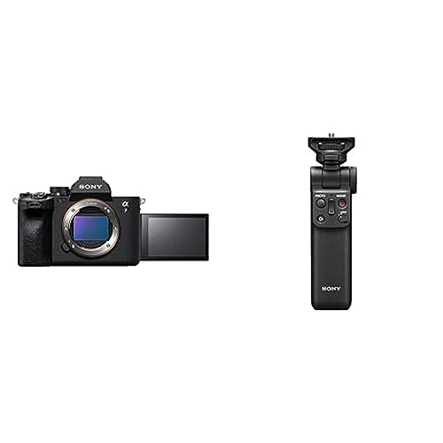 Sony Alpha 7 IV | Spiegellose Vollformatkamera für Experten (33 Megapixel, Echtzeitfokus, Burst mit 10 Bildern pro Sekunde, 4K 60p-Video, Voll-Touchscreen) + Bluetooth Handgriff von Sony