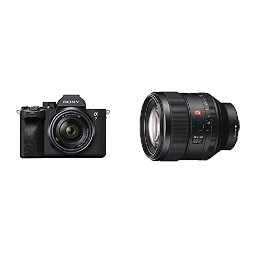 Sony Alpha 7 IV | Spiegellose Vollformatkamera für Experten inkl. SEL2870 (33 Megapixel, Echtzeitfokus, Burst mit 10 Bildern pro Sekunde, 4K 60p-Video, Voll-Touchscreen) + Objektiv SEL85F14GM von Sony