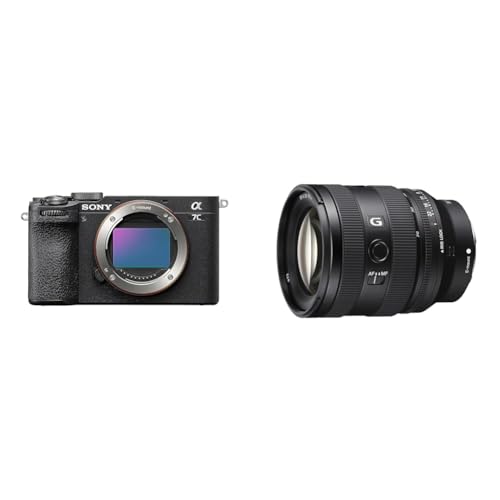 Sony Alpha 7C II | Spiegellose Vollformatkamera (kompakt, 33 MP, Echtzeit-Autofokus, 10 BPS, 4K Video, neigbarer LCD-Touchscreen) Schwarz + SEL2070G von Sony
