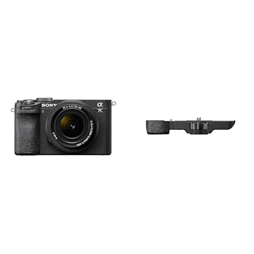 Sony Alpha 7C II | Spiegellose Vollformatkamera mit SEL2860 Zoom Objektiv (28-60 mm, F4–5.6, kompakt, 33 MP, Echtzeit-Autofokus, 10 BPS, 4K Video, neigbarer LCD-Touchscreen) Schwarz + GPX2 von Sony