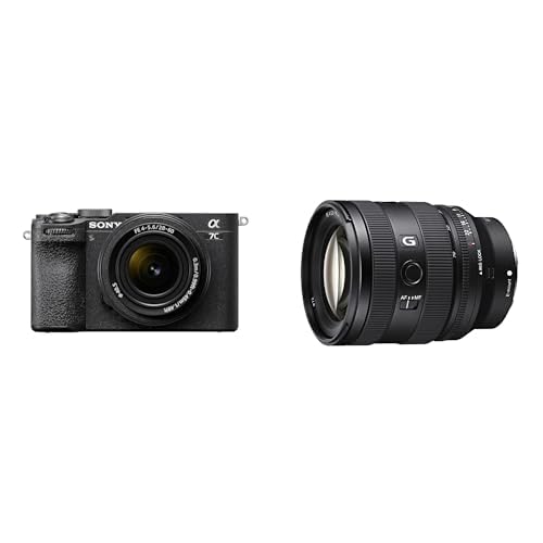 Sony Alpha 7C II | Spiegellose Vollformatkamera mit SEL2860 Zoom Objektiv (28-60 mm, F4–5.6, kompakt, 33 MP, Echtzeit-Autofokus, 10 BPS, 4K Video, neigbarer LCD-Touchscreen) Schwarz + SEL2070G von Sony