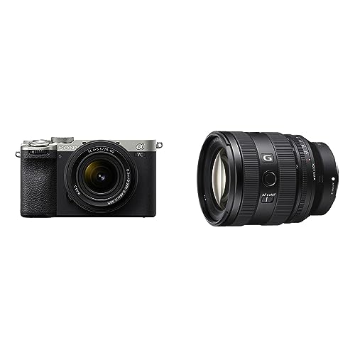 Sony Alpha 7C II | Spiegellose Vollformatkamera mit SEL2860 Zoom Objektiv (28-60 mm, F4–5.6, kompakt, 33 MP, Echtzeit-Autofokus, 10 BPS, 4K Video, neigbarer LCD-Touchscreen) Silber + SEL2070G von Sony