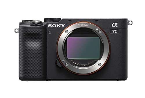 Sony Alpha 7C Spiegellose E-Mount Vollformat-Digitalkamera ILCE-7C (24,2 MP, 7,5cm (3 Zoll) Touch-Display, Echtzeit-AF) Nur Body - Schwarz von Sony