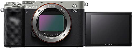 Sony Alpha 7C Spiegellose E-Mount Vollformat-Digitalkamera ILCE-7C (24,2 MP, 7,5cm (3 Zoll) Touch-Display, Echtzeit-AF) Body - silber/schwarz von Sony