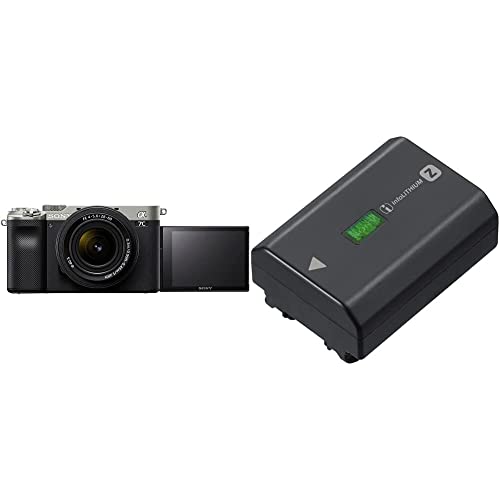 Sony Alpha 7C Spiegellose E-Mount Vollformat-Digitalkamera ILCE-7C (24,2 MP, 7,5cm (3 Zoll) Touch-Display, Echtzeit-AF) inkl. SEL-2860 - Silber/Schwarz + NPFZ100 Akku von Sony