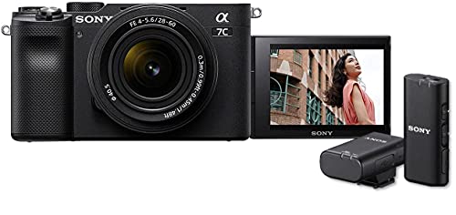 Sony Alpha 7C Spiegellose E-Mount Vollformat-Digitalkamera inkl. SEL-2860 Objektiv mit Sony ECM-W2BT Bluetooth-Mikrofon von Sony