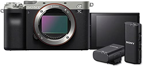 Sony Alpha 7C Spiegellose E-Mount Vollformat-Digitalkamera nur Body mit Sony ECM-W2BT Bluetooth-Mikrofon von Sony