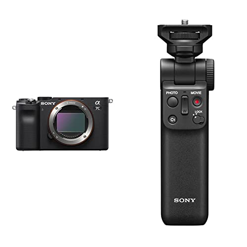 Sony Alpha 7C Spiegellose E-Mount Vollformat-Digitalkamera nur Body mit Sony GP-VPT2BT Bluetooth Handgriff von Sony