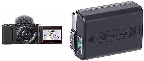Sony Alpha ZV-E10 | APS-C spiegellose Vlog-Kamera (schwenkbarer Bildschirm für Vlogging, 4K-Video, Echtzeit-Augen-Autofokus) Schwarz + SEL1650 Objektiv + Zusatzakku von Sony