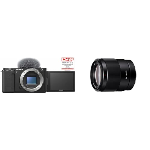 Sony Alpha ZV-E10 | APS-C spiegellose Wechselobjektiv-Vlog-Kamera & SEL-35F18F Weitwinkel-Objektiv von Sony