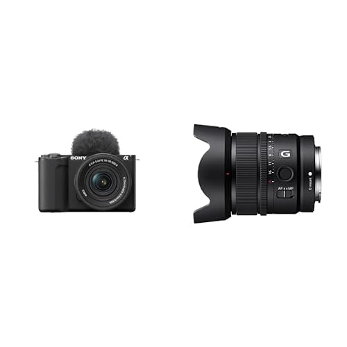 Sony Alpha ZV-E10 II | APS-C Spiegellose -Videokamera mit 16-50 mm f/3.5-5.6 Power Zoom (4K60p Video, 4:2:2 10Bit-Aufnahme, 26 MP, Auto-Augenfokus) Bundle inkl. SEL15F14G von Sony