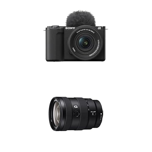 Sony Alpha ZV-E10 II Spiegellose APS-C Videokamera mit 16-50 mm f/3.5-5.6 (4K60p Video, 4:2:2 10Bit-Aufnahme, 26 MP, Digitale Stabilisierung, Echtzeit Auto-Augenfokus) + 1655G von Sony