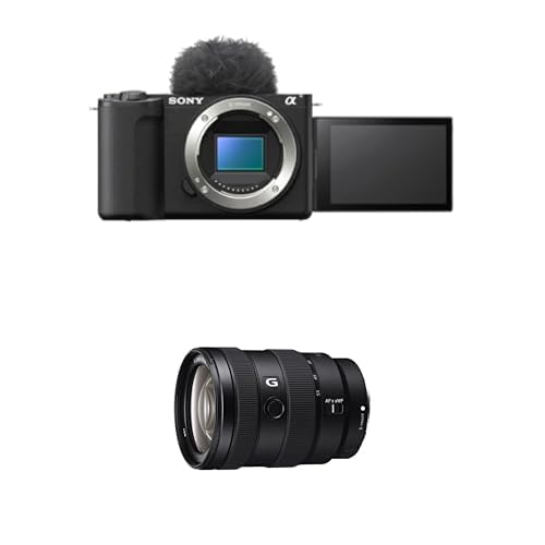 Sony Alpha ZV-E10 II Spiegellose APS-C-Videokamera (4K60p Video, 4:2:2 10-Bit Aufnahmen, 26 MP, fortschrittliche Digitale Stabilisierung, Echtzeit Autofokus) + 1655G von Sony