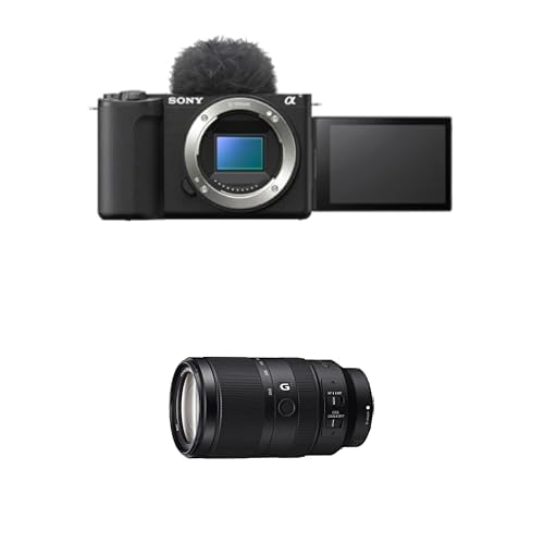 Sony Alpha ZV-E10 II Spiegellose APS-C-Videokamera (4K60p Video, 4:2:2 10-Bit Aufnahmen, 26 MP, fortschrittliche Digitale Stabilisierung, Echtzeit Autofokus) + 70350G von Sony
