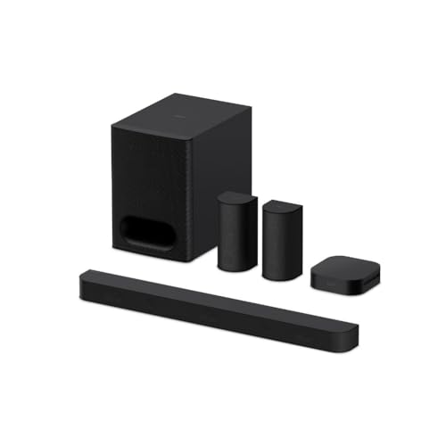 Sony BRAVIA Theatre System 6 (5.1-Kanal-Surround Sound, 1000 W, inkl. Rücklautsprecher & Subwoofer, Dolby Atmos, DTS:X, AI Voice Zoom 3 mit BRAVIA TV, DSEE, Multi-Stereo-Party-Modus) Schwarz von Sony