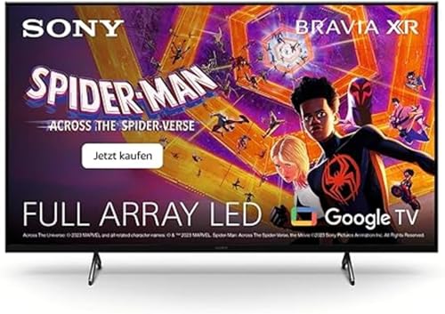 Sony BRAVIA XR, XR-50X90S, 50 Zoll Fernseher, Full Array LED, 4K HDR 120Hz, Google TV, Smart TV, Works with Alexa, mit exklusiven PS5-Features, HDMI 2.1, Gaming-Menü mit ALLM + VRR, 24 + 12M Garantie von Sony