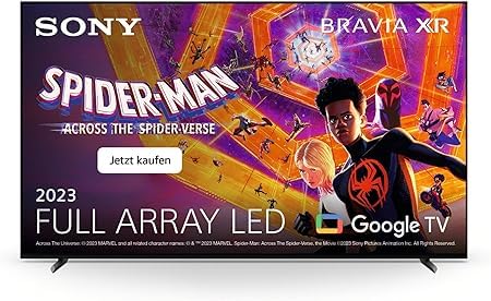 Sony BRAVIA XR, XR-55X90L, 55 Zoll Fernseher, Full Array LED, 4K HDR 120Hz, Google TV, Smart TV, Works with Alexa, mit exklusiven PS5-Features, HDMI 2.1, Gaming-Menü mit ALLM + VRR, 24 + 12M Garantie von Sony