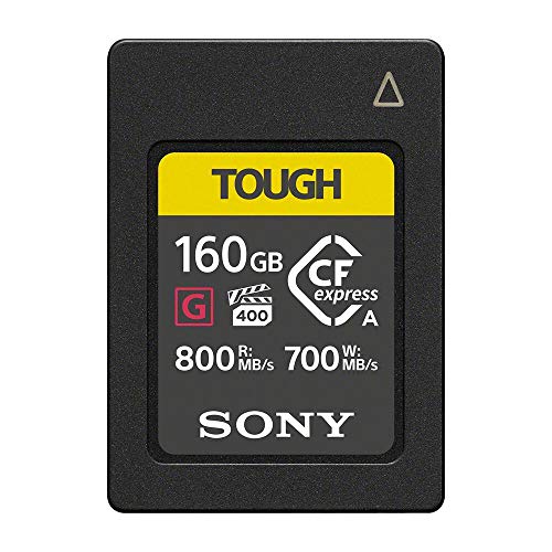 Sony CEA-G160T Compact Flash Express Speicherkarte (160GB, Typ A, 800 MB/s Lesen, 700 MB/s Schreiben), Schwarz von Sony