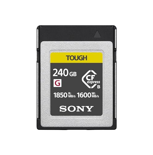 Sony CEB-G240T Compact Flash Express Tough Speicherkarte mit 240GB, Schreiben mit 1750 MB/s, perfekt für RAW-Aufnahmen & 4k Videos mit hoher Bitrate von Sony