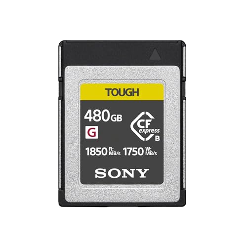 Sony CEB-G480T Compact Flash Express Tough Speicherkarte mit 480GB, Schreiben mit 1750 MB/s, perfekt für RAW-Aufnahmen & 4k Videos mit hoher Bitrate von Sony